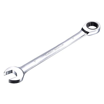 uxcell 1 Inch Ratcheting Combination Wrench SAE 72 Teeth 12 Point - size: 1"
