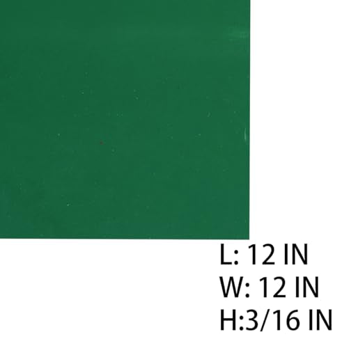 Neoprene Rubber Sheet Solid Rubber Strips Roll Mat PadInsulation High Temperature Rsistant for DIY Gaskets, Pads, Sealing, Cushion (Green, 12" X 12" X 3/16" (.187")) - color: Green, size: 12" X 12" X 3/16" (.187")
