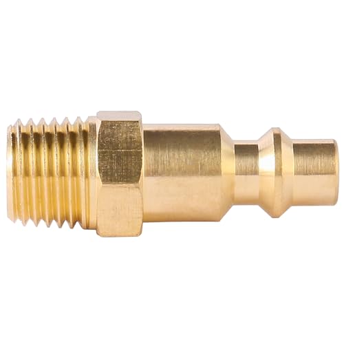 BILAL Brass 1/4-Inch NPT Male Industrial Air Hose Quick Connect Adapter - color: 1/4 npt Male Plug