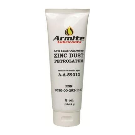 Armite A-A-59313 Zinc Dust Petrolatum Anti-Seize Compound – 8 oz Tube | High-Performance Thread Lubricant for Corrosion Protection & Assembly Efficiency