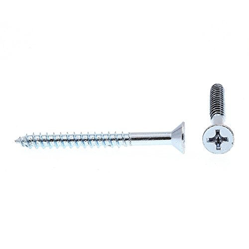 Prime-Line 9036610 Wood Screws, Flat Head, Phillips Drive, #14 X 2-1/2 In., Zinc Plated (100 Pack)
