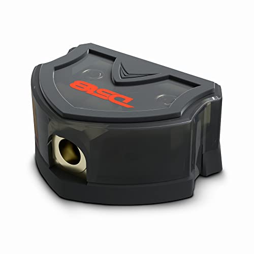 DS18 DB1030 Distribution Ground Block - 1 x 0GA in/ 3 x 0GA Out, Nickle Plated Internal Materials, High-Strength Heat Resistant Plastic Housing, Oversized Screws for Secure Connections (1 in 3 Out) - size: Single, style: 1X0GA in - 3X0GA Out