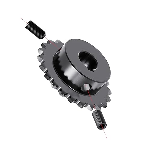 23 Tooth Roller Chain Sprocket, 25 Chain, 14mm Bore, Kw - size: 23T/14(5x2.3)mm keyway