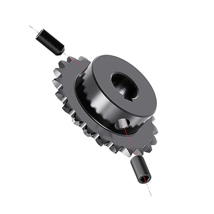 23 Tooth Roller Chain Sprocket, 25 Chain, 14mm Bore, Kw - size: 23T/14(5x2.3)mm keyway