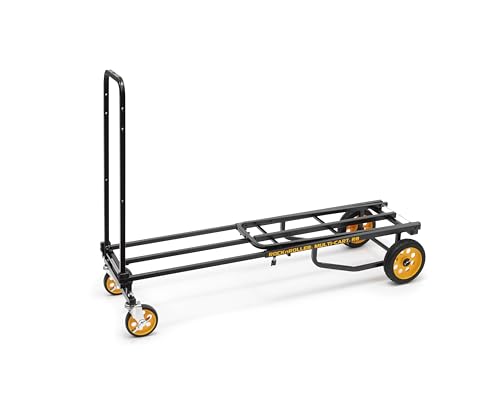 Rock-N-Roller R8RT (Mid) 8-in-1 Folding Multi-Cart/Hand Truck/Dolly/Platform Cart/34" to 52" Telescoping Frame/500 lbs. Frame Capacity, Black - style: R8RT