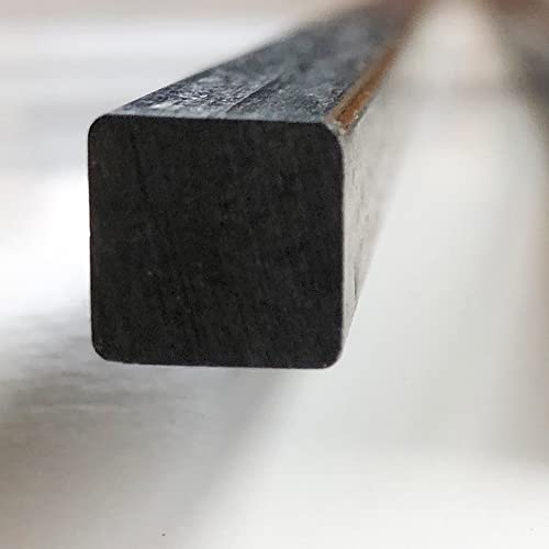 – Square Carbon Fiber Rod - 10mm x 1000mm – Pultruded Square Solid Rod - Black Matte Finish - Pure Solid Carbon Fibre Square Tube shafts - for RC Planes-Drones, Boat DIY Craft Projects