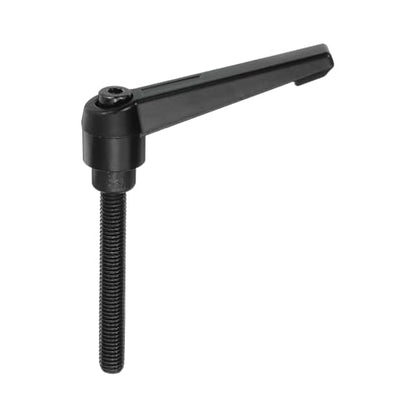 uxcell M8 x 60mm Adjustable Knobs Handle Male Thread Push Button Ratchet Quick Release Locking Rotating Bolt for Lathe Machinery, Black - size: M8 x 60mm