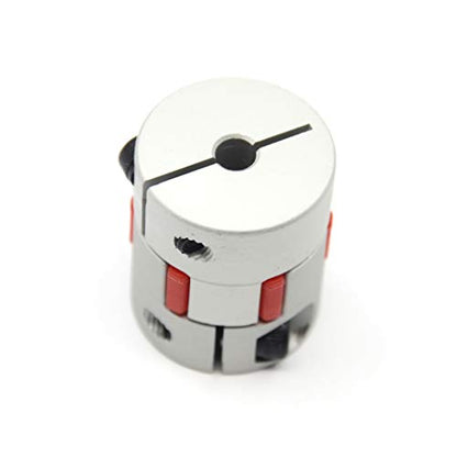 2PCS 5mm to 8mm Aluminium Plum Flexible Shaft Coupling Diameter25mm Length30mm 5x8mm Motor Connector Flexible Coupler for 3D Printer CNC Machine and Servo Stepped Motor（5x8mm） - size: 5x8mm, style: D25 L30