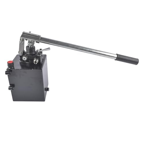 Double Acting Hydraulic Hand Pump with 5 Quart Tank, 1.5 CID, 3600 PSI - size: 5 QTs, 1.5CID
