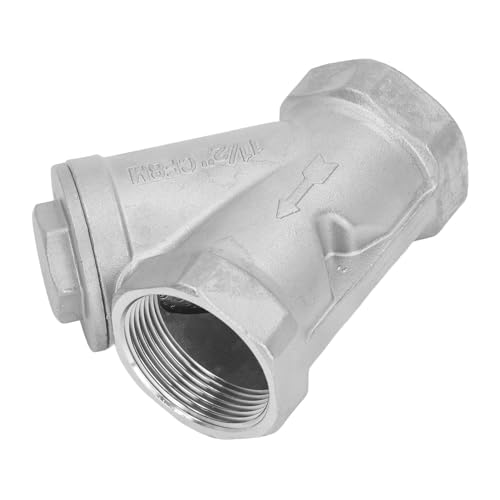 Y Strainer 1 1/2in 304 Stainless Steel Y Type Strainer Y Strainer Valve for Water Oil Gas Thread Pipe