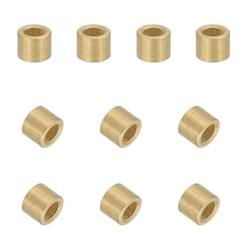 uxcell 50Pcs Sleeve Bearings, 3mm Bore x 5mm OD x 4mm Length, Self-Lubricating Sintered Bronze Bushings - size: 3mm Bore x 5mm OD x 4mm Length