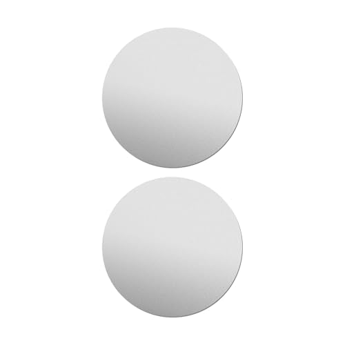 2Pcs 304 Stainless Steel Disc, 8"(200mm) Diameter, 0.5mm Thickness Round Metal Circle Blanks, Flat Sheet Plate for Crafts, DIY Projects, Stamping, Engraving and Industrial Use - size: Thickness:0.5mm, style: Dia:8" 2Pcs