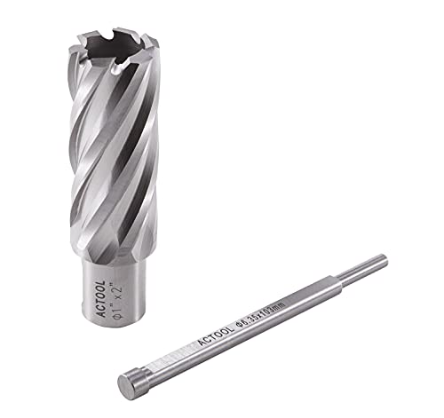 1" Diameter × 2" Depth of Cut HSS ANNULAR Cutter with 3/4'' Weldon Shank - size: 1'' x 2''