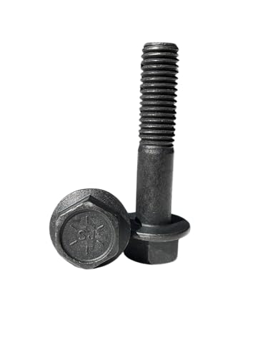 (10 Pieces) 5/8-11x3 Grade 8 Hex Flange Bolts Screws UNC Coarse Partial Threads Zinc Phosphate & Oil