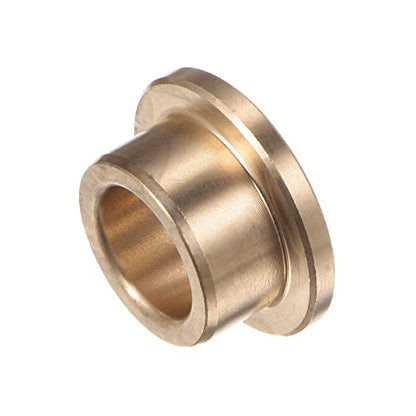 HARFINGTON Flange Bearing Sleeve 13mm Bore 19mm OD 12mm Length 3mm Flange Thickness Bronze Bushing Self-Lubricating Bushings Sleeve for Industrial Equipment - size: 13mmx19mmx12mm