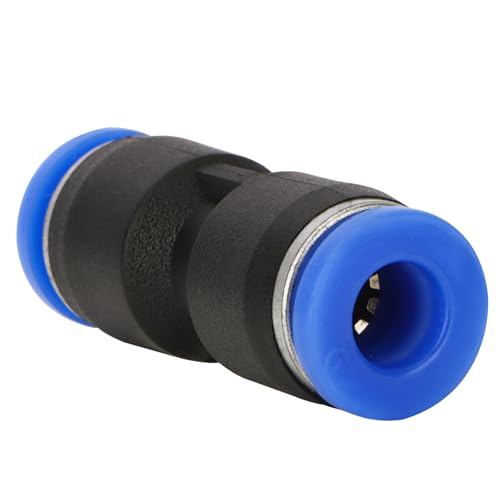 Baomain 6mm Tube OD Straight Push to Connect Fittings - Quick Connect Air Line Fittings Connectors for 6mm Outer Diameter Pneumatic Tubing and Air Hose (20-Pack) - size: 6mm (Pack of 2)