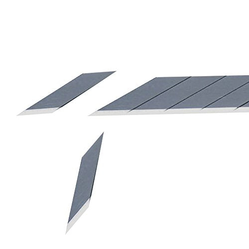 NT CUTTER 9mm Snap-Off Precision Blades, 30 Degree Blades, 100-Blade/Pack, 1 Pack, Black (BD-2000) - size: 30 degree, style: Black 100-pack