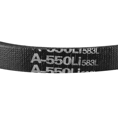 uxcell A550 V-Belts 550mm Inner Girth 13mm Top Width 8mm Thickness A-Section Rubber Drive Industrial Transmission Belt - size: 550mm