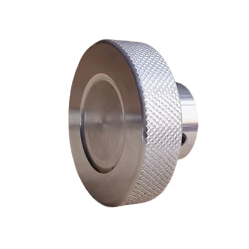 CHANCS Aluminum Alloy Handwheel Knurled Adjustment Handle 80mm OD 16mm Bore Hand Wheel Handwheel for Slide Displacement Platform Handle - size: 80-16