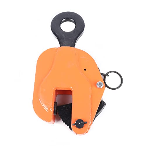 Vertical Hanging Steel Plate Clamp 3 Tons Vertical Crane Vertical Plate Elevator with Anti-skid Groove Steel Board Lifting Clamps