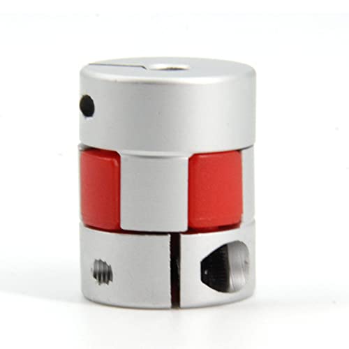 5mm to 8mm Bore Aluminium Plum Flexible Shaft Coupling Servo Stepper MotorJaw D20xL25 Connector Flexible Shaft Couplers for 3D Printer/CNC Machine/DIY Encoder, 2pcs/Pack (5mmx8mm) - size: 5mmx8mm