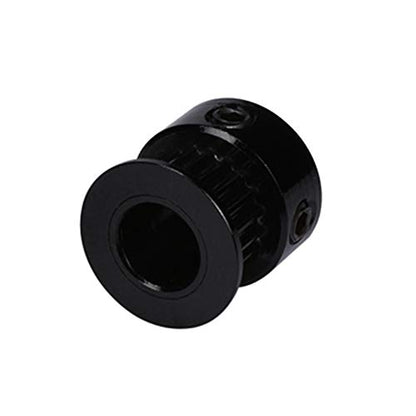 5pcs GT2 Black Aluminum 20 Teeth Timing Belt Idler Pulley Synchronous Wheel bore 8mm for 3D Printer CNC Machine 6mm Width Timing Belt (8mm bore) - size: 8mm bore