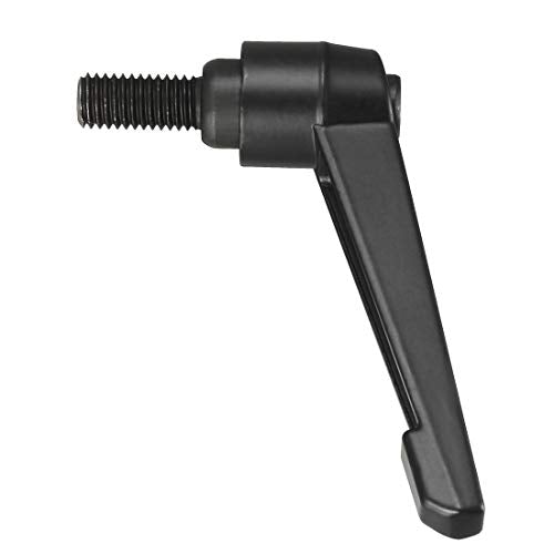 uxcell M10 x 20mm Handle Adjustable Clamping Lever Thread Push Button Ratchet Male Threaded Stud Knobs Locking Rotating Screw Handles Quick Release Bolt Black 3pcs - size: M10x20mm