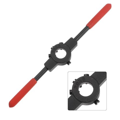 uxcell Die Stock Handle Wrench, for Metric M3-M4 (Metric) / 1/8"-5/32" (UNC/UNF) / 20mm OD Round Dies, 20mm x 5mm Threading Die Holder with Plastic Handle - size: M3-M4