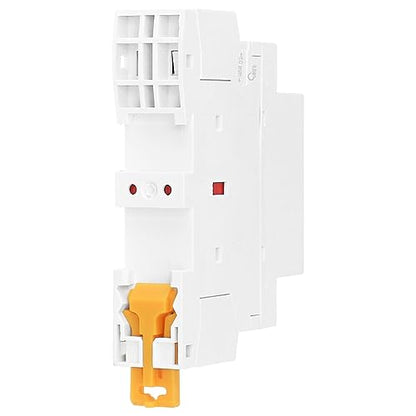 BAOMAIN 12V AC 2-Pole 16A Modular Contactor, 2NC, DIN Rail Mount