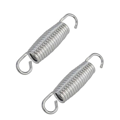 2Pcs Extended Tension Spring Wire Diameter 0.12", OD 0.87", Free Length 4" Steel Compressed Springs Heavy Duty with Dual Hook or Replacement Parts,Machinery Furniture - size: 3*22*100mm