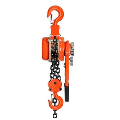 6T Manual Lever Chain Hoist 13200 lbs Capacity 20 FT Chain Puller Hoist Carbon Steel Ratchet Chain Puller for Heavy Duty Lifting in Factories and Construction Sites. - size: 6Ton 20Ft