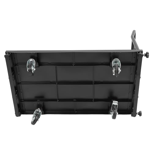 Truck Cart 42x24 inch Platform Lumber Drywall Flat Dolly Cart with - size: Black