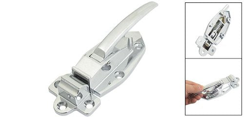 uxcell Industrial Lab Oven Door Latch Releasing Pull Handle Silver Tone