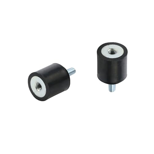 MY MIRONEY 4PCS M4 x 10mm Rubber Isolator Mounts - size: M4 x 10mm;15 x 15mm (Single Studs)