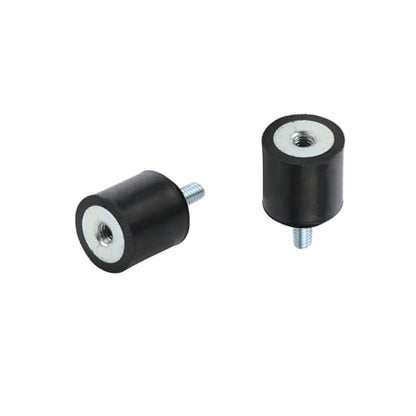 MY MIRONEY 4PCS M4 x 10mm Rubber Isolator Mounts - size: M4 x 10mm;15 x 15mm (Single Studs)