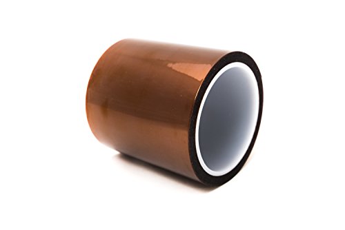Bertech High-Temperature Polyimide Masking Tape, 1 Mil Thick, 5 Inch x 36 Yards - UL Recognized - size: 5