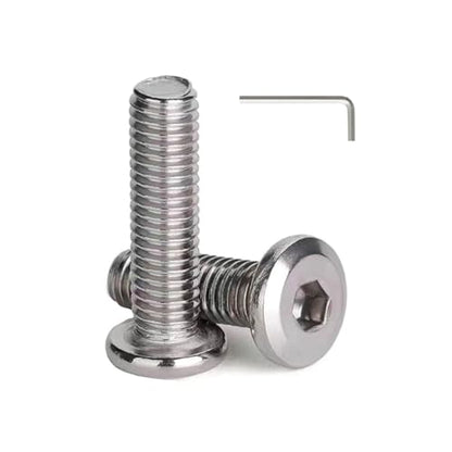 1/4-20 x 3/8" (50 Pack) Flat Head Hex Socket Cap Screws Bolts, 304 Stainless Steel 18-8, Hex Drive, Bright Finish, Fully Machine Thread - size: 1/4-20 x 3/8"