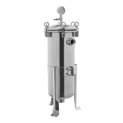Stainless Steel Bag Filter Housing Solid-Liquid Separation Tool - size: 1.5" NPT