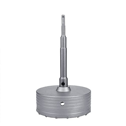 160mm (6.3") Concrete Hole Saw with 220mm SDS Plus Shank Rod - style: 160mm ( 6.3 inch )