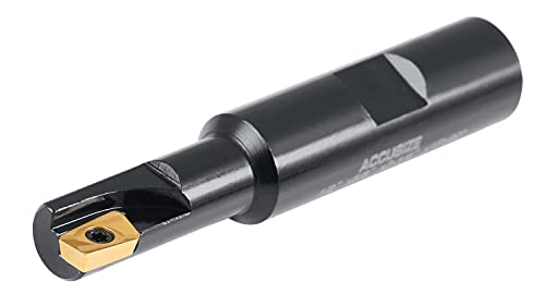 Accusize Industrial Tools 1/2'' 90 Deg Square Shoulder Indexable End Mill with Carbide Apkt11T3 Inserts, 0056-0913 - size: 1/2" Cut, 5/8" Shk, 1 Fl