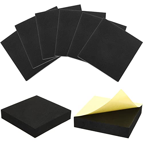 Frienda 8 Pcs Adhesive Foam Padding Sheets with Adhesive Closed Cell Backing Self Stick EVA Insulation Anti Vibration Rubber Slip Pad for Shock Absorption Craft Furniture (4 x 4 x 3/4 Inch) - size: 4 x 4 x 3/4 Inch