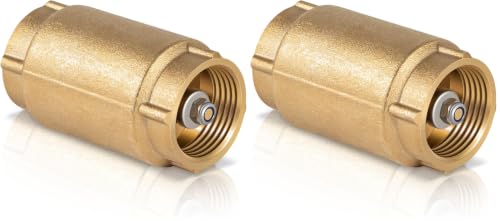 1 inch Check Valve with Backflow Preventer for Merrill CVNL100 700 Series - 200 PSI, 190°F Max Temp, 1'' FNPT × 1'' FNPT, No-Lead Brass (Pack of 2) - size: 1.73 x 3.07 x 1.73 inches (Pack of 2)