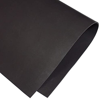Silicone Gasket Sheet, 1/16 x 9 x 12 Inch Commercial Grade, Made in the USA, Black Rubber, High Temp Gasket Material for Automotive, Marine, DIY Sealing, Crafts, Pads, Vibration,