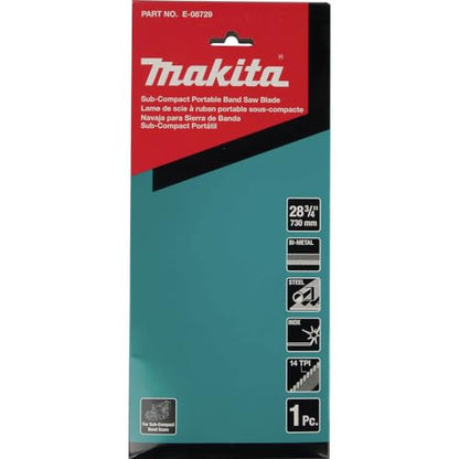 Makita E-08729 28-3/4" 14 TPI Bi-Metal Sub-Compact Portable Band Saw Blade