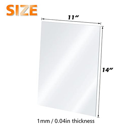 Egofine Plexiglass Sheets Acrylic Sheets 12 Pack of 11x14 0.04 Thick Clear Plastic Cast Transparent Plexiglass for Crafting Projects, Replacement Picture Frame Glass, DIY Display, Easy to Cut - color: Clear, size: 11x14"