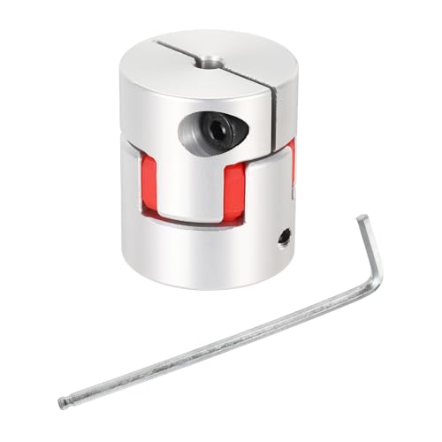MECCANIXITY 5mm-13mm Aluminium Plum Flexible Shaft Coupling w Hex Wrench - size: 5mm to 13mm