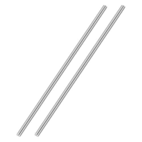 M4-0.7 Fully Threaded Rod 180mm Length Coarse Thread 2Pcs - size: M4‑0.7 180mm