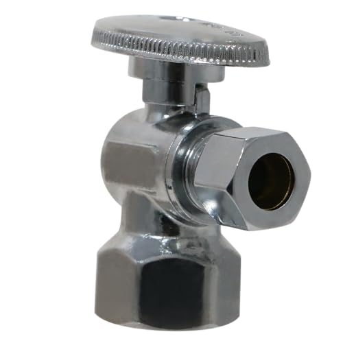 XFITTING 1/2 Inch Female NPT x 3/8 Inch OD Compression Angle Ball Valve, 30-1-5=5XX, 5 Pieces - size: .5" FNPT x .375" Angle