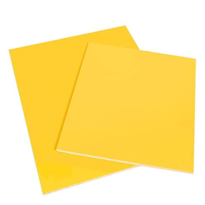 JAXU CWN 'ART 2 Pcs 3240 Fiberglass Sheet Epoxy Resin Insulating Board DIY Electrical Engraving Cutting 300 x 300 x 1.5mm, Yellow