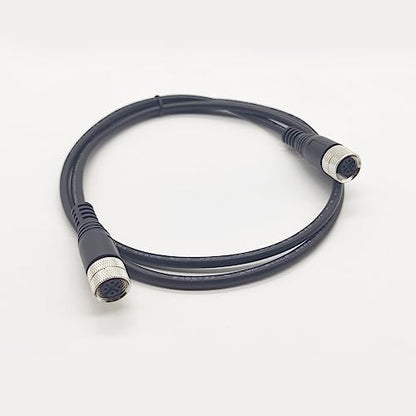 M12 5 Pins Female to Female Connector Cable, A Code Straight Molding Cable Female to Female Aviation Sensor Electrical PVC Cable 125V 4A AC/DC Industrial Molded Cable 10M AWG22（10Meter） - size: 32.8ft